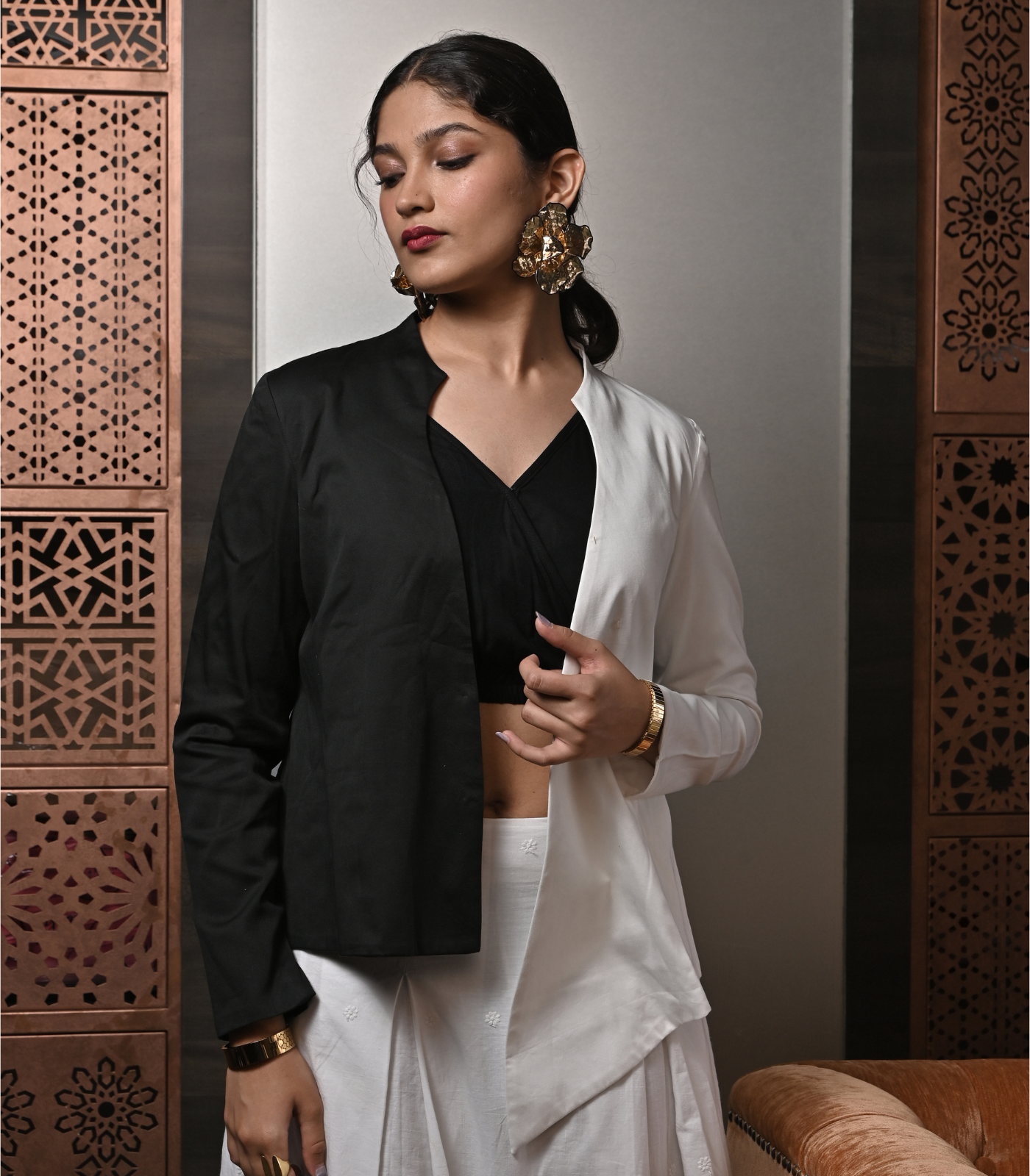 B&W jacket top