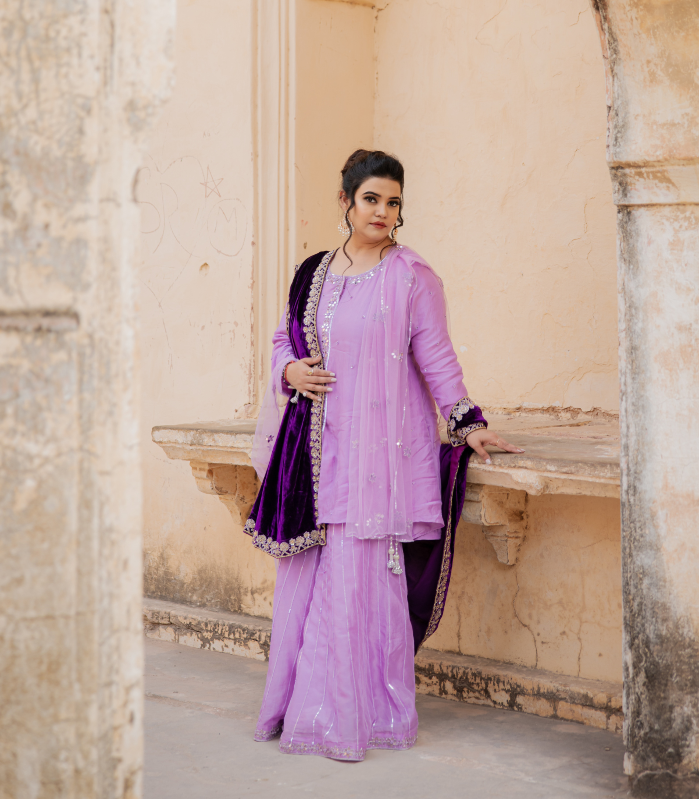 Kurta with sharara