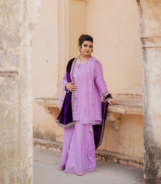 Kurta with sharara