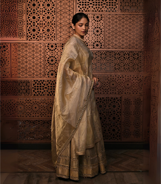 Vegas gold lehenga