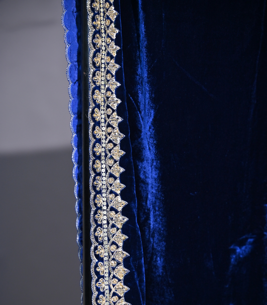 Blue velvet dushala