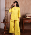 Yellow flamingo coord set